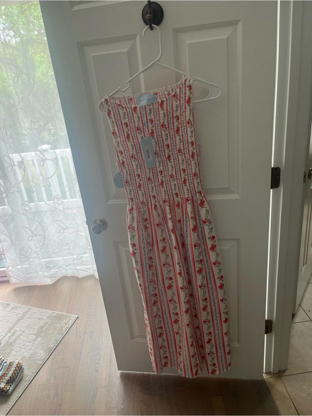 BNWT Hill House Cosima Nap Dress in Pomegranate Stripe Size XS - Picture 5 of 5